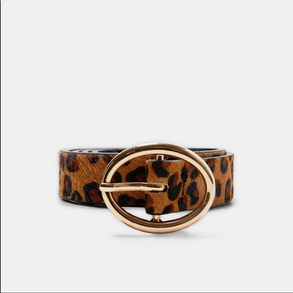 Zara Accessories - Zara Cheetah Leopard Animal Print Trendy Belt 85 M